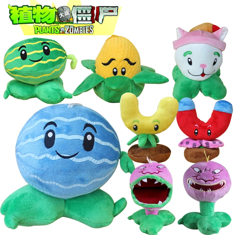 

8pcs/lot Plants vs Zombies Plants Plush Toy 13-20cm PVZ Plants vs Zombies Plush Soft Stuffed Toys Doll for Children Kids Gifts
