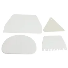 4 шт. неправильные пластиковые тесто резак масло нож зубы край скребок гладкая лопатка для приготовления торта выпечки Кондитерские инструменты кухонные гаджеты