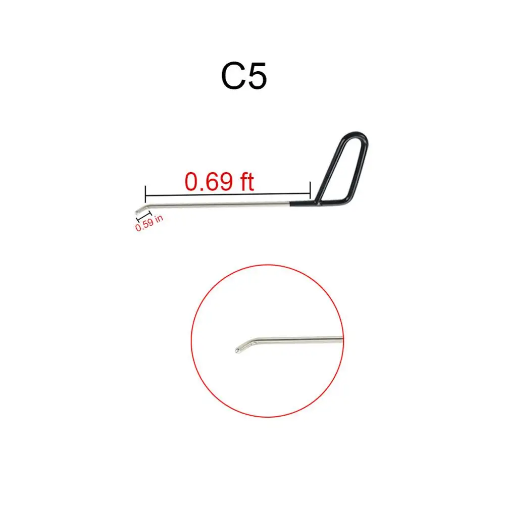 PDR инструменты 1 шт. толкателей крючки автомобильный лом кузовной ремонт Дент инструменты (C5)