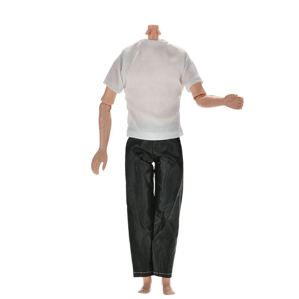 

T-shirt+ Pant Suits 2019 Prince Doll Clothes Fashion Cool Outfit For Boy KEN Doll Best Children's Birthday Presents Gift
