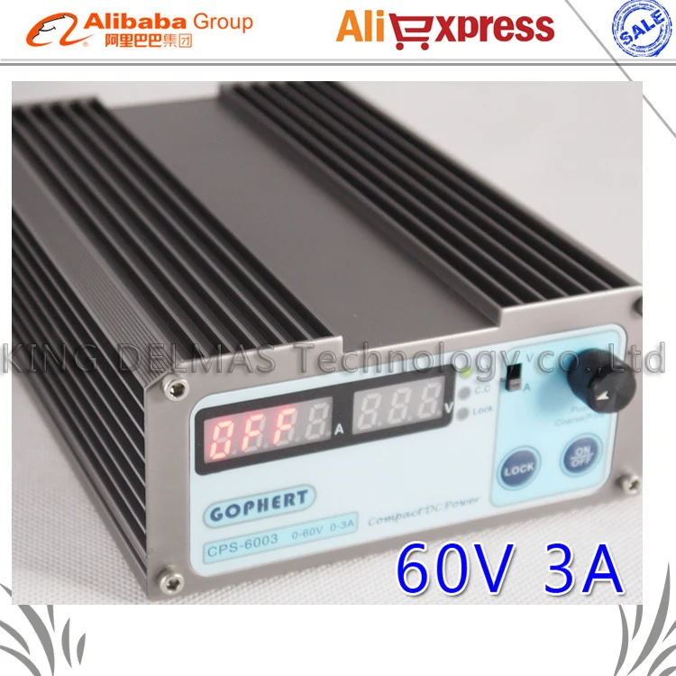 

Free shipping precision Compact Digital Adjustable MINI DC Power Supply OVP/OCP/OTP low power 60V3A 110V-230V 0.01V/0.01A