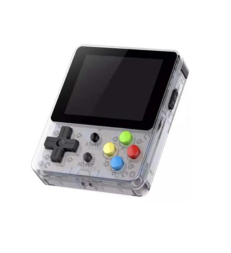 Transparent Мини ручной Ретро игровой консоли для GBA GBC GB FC NEOGEO CPS PS1 ATARI 2,6 дюйма ЖК-дисплей Экран Ностальгический ретро игры детей 2 цвета - Цвет: Transparent
