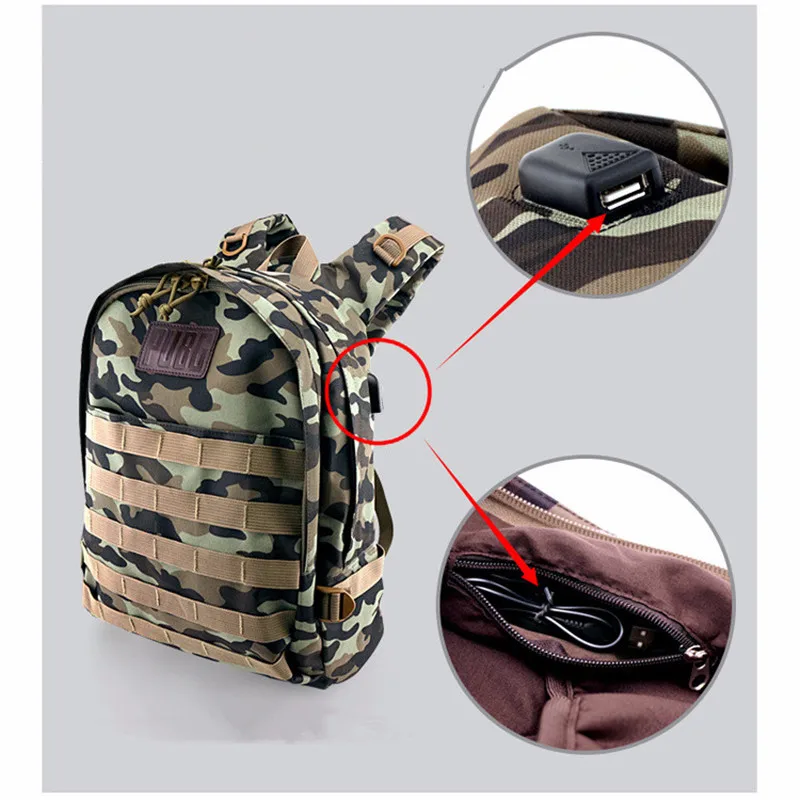 www.strongerinc.org : Buy PUBG Outdoor Multi-functional Canvas Backpack Level 3