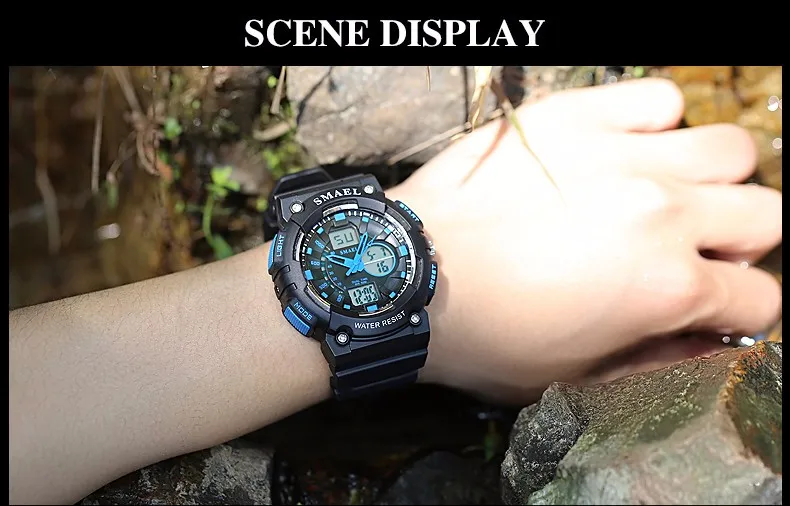 Estilo militar do exército Men Watch Data