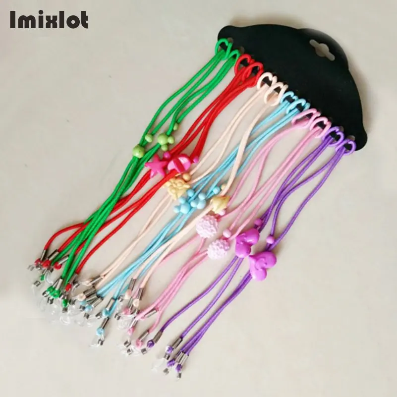 

Imixlot 12pcs/Lot Mix Color Elastic Glasses String Bungee Cord Sunglasses For Kid Children Eyewear Lanyard Neck Rope Strap