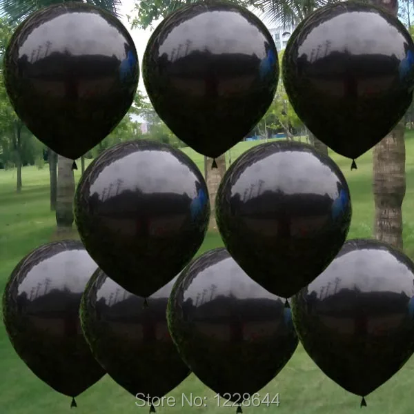 DH_ metallic black color balloon -2