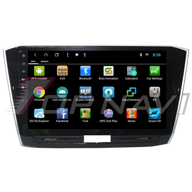 Discount Autoradio 10.1 Inch Android 8.1 Car GPS Navigation For VW Passat 2016 Stereo Audio Car Multimedia player 2 din NO DVD Octa Core 5