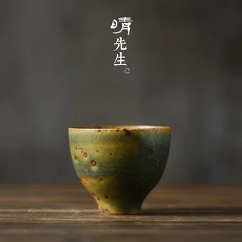 

Jingdezhen/Kungfu small tea cup/ceramics/tea cup/antique/spot/owner's personal cup/Japanese/iron glaze/single cup tea set