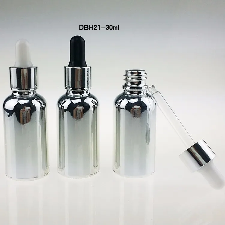 DBH21-30ml Silver e-juice bottle with dropper (1)