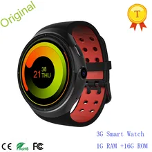 Роскошные 3g Смарт-часы-телефон с поддержкой Wi-Fi 1," AMOLED 400*400 передача данных, элемент соединения автоматизированной системы управления производством, Грануляция, Горилла Glass3 RAM1GB+ ROM16GB gps Мониторинг частоты сердечных сокращений