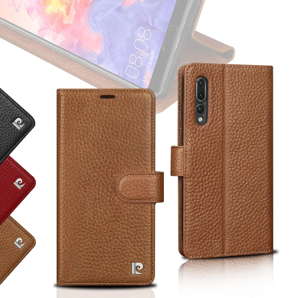 

For Huawei P20pro Phone Case For Huawei P20 pro Pierre Cardin Genuine Leather Luxury Cover Cover Free shipping