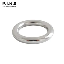 F.I.N.S минималистичные кольца из стерлингового серебра 990 пробы, классические обручальные кольца на палец для женщин, кольцо из чистого серебра, хорошее ювелирное изделие