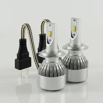 

H4 Car led Headlight C6F H7 LED H1 H11 H8 HB3 9005 HB4 9006 72W 7600LM 12V Flip Chip 6000K White Headlamp Replacement Kit