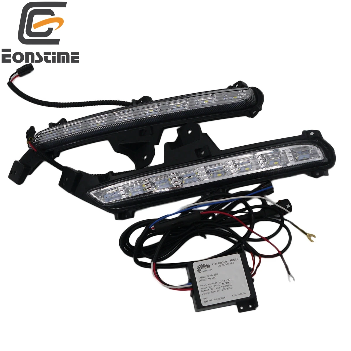 Eonstime 2pcs 12V Car AutoAutomotive Lamp DRL LED Daytime Running Light