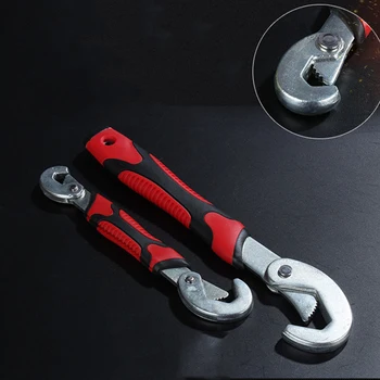 

2PCS Multi-function Adjustable Universal Torque Wrench Spanner Set Quick Snap Grip Hand Tool Herramientas De Mano