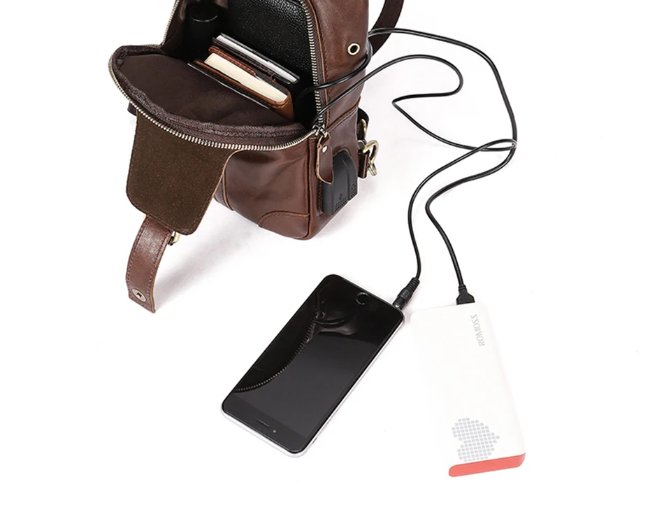 genuine leather men bag zipper crossbody bag sling bag men chest pack men messenger bags (31)