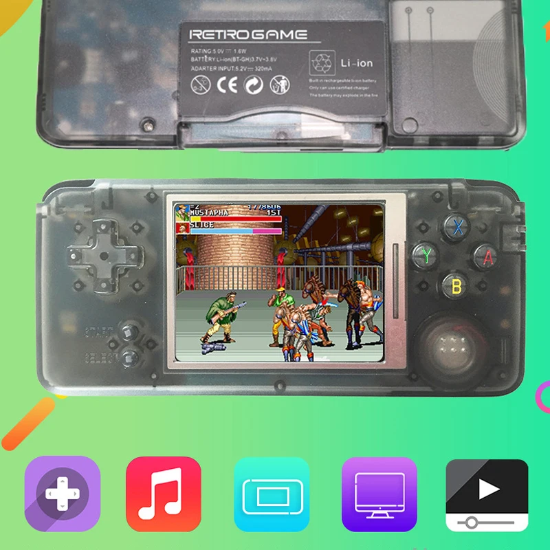 

Coolbaby Retro Handheld Game Console 3.0 Inch Console Built-in 1151 Different Games Support For NEOGEO/GBC/FC/CP1/CP2/GB/GBA