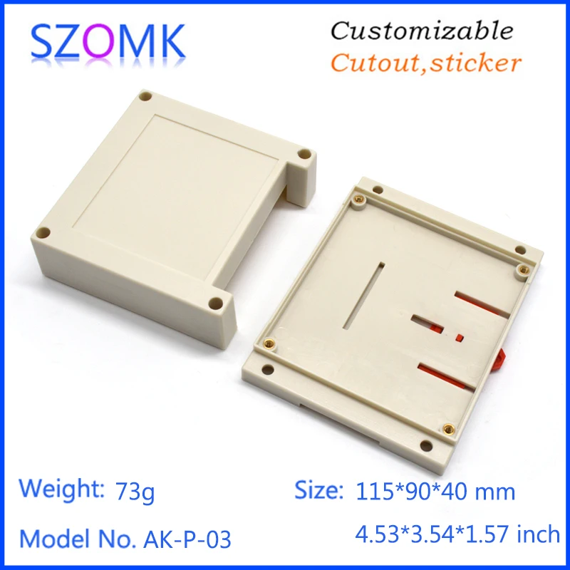 szomk plastic din rail enclosure electronics box PLC instruement plastic housing case plastic junction box (19)