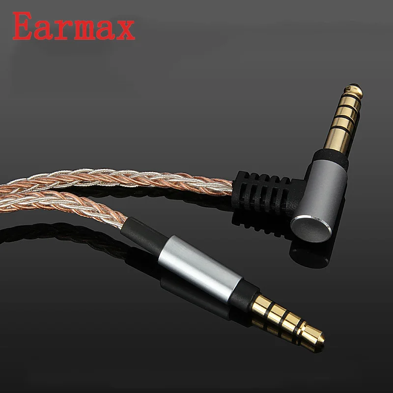 

Earmax 4.4mm Headphone Cable 120/180cm OCC Silver Plating Upgraded HIFI Aux Audio Cable For MDR1A/1ADAC/1ABT For Solo2 MSR7 SR5