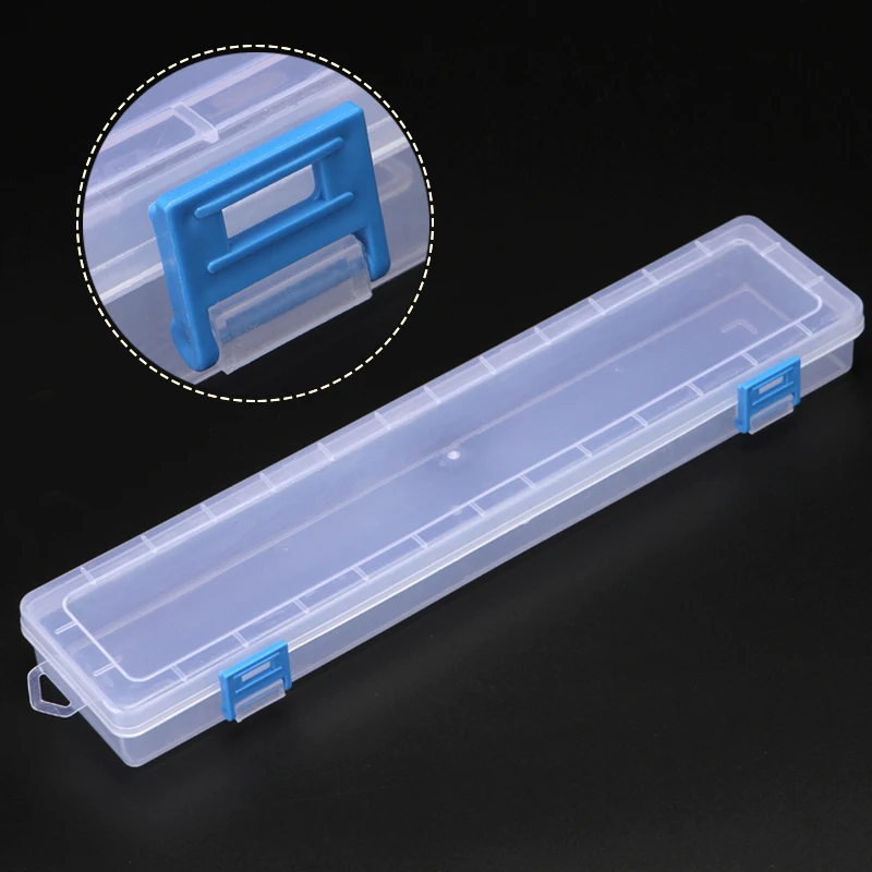 

Strip shape Large size Sketch Pencil Case Simple Plastic Tool Box Artistic Supplies Storage Box Transparent Stationery Case
