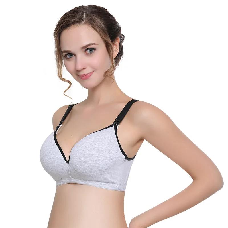 Maternity Cotton Plus Size Bra for Breast Feeding Prevent Sagging