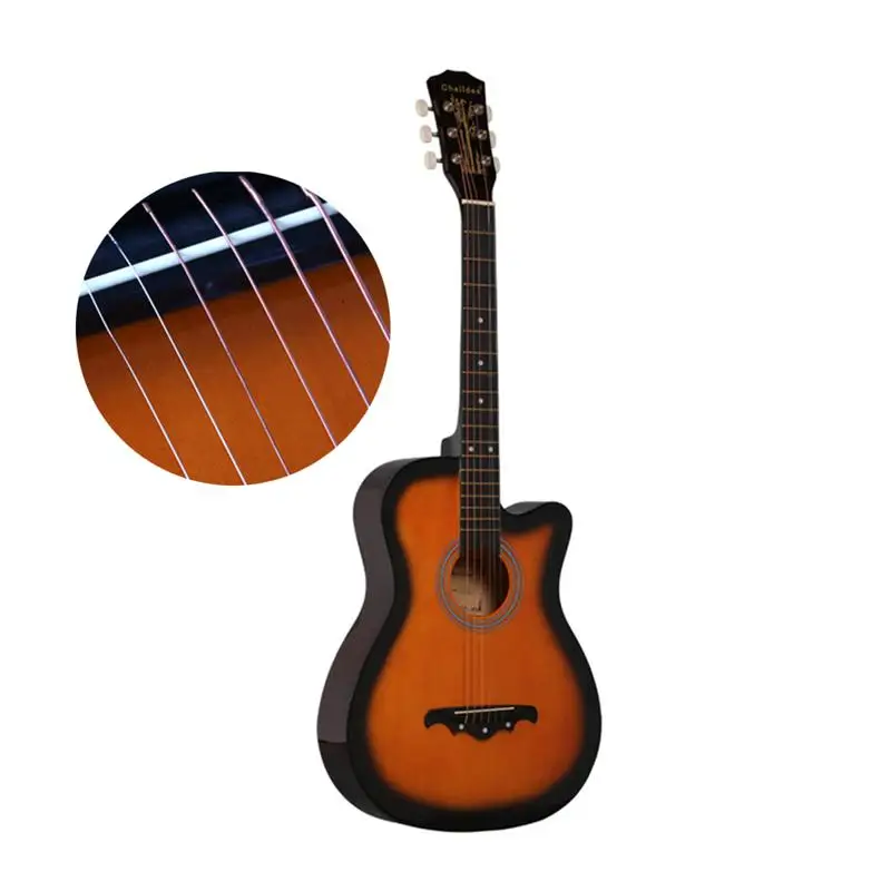 

38 inch Folk Acoustic Guitar Beginner Music Instrument 6-String Guitar (Sunset)