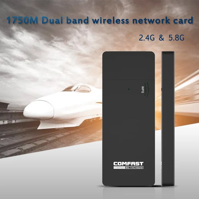 

Best Quality WiFi Adapter, AC1750 Dual Band USB 3.0 Wireless Adapter for Windows 7, 8, 10, XP, Vista and Mac OS