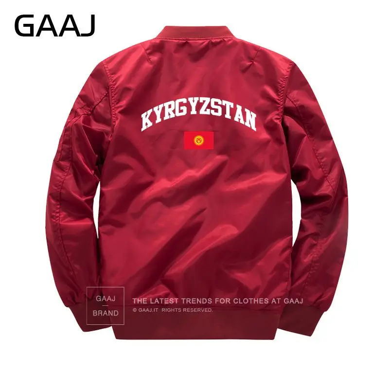 GAAJ флаг Киргизии куртки для мужчин пальто осенняя куртка флис Военная униформа Стиль для теплый плюс размеры Модная парка# 1U19B - Цвет: Thin Wine
