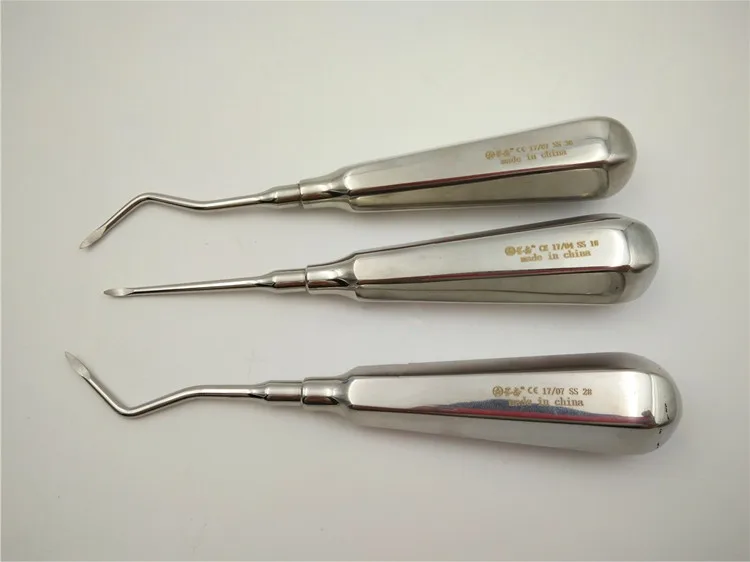 

3pcs/set Dental Teeth Root Elevator Dental Apical Elevators Stainless Steel Surgical Instruments Tools