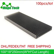 Светодиодный алюминиевый радиатор в виде пластины растут свет радиатор охлаждение Охладитель Fit транзистор IC теплопроводность светодиодный радиатор Электроника