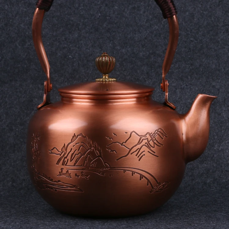 Cast Iron Copper Tea Pot Japanese Teapot Tetsubin Kettle Drinkware