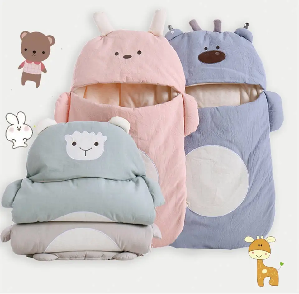 Детский спальный мешок, конверт для новорожденных, Детские коконы, мягкий цветной хлопковый подгузник, коконы для новорожденных, Детские спальные мешки для сна