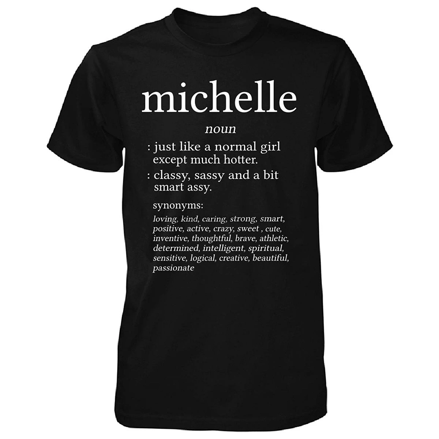 Имя Michelle. Формат словаря. Забавный подарок-Футболка мужская футболка | Мужская