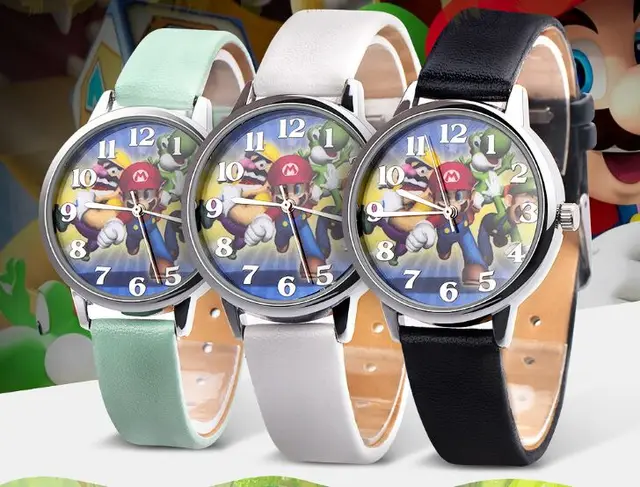 Wholesale 10pcs/lot Super Mario Cartoon Watch Quartz children kids student watch Wholesale 10pcs/lot Super Mario Cartoon Watch Quartz children kids student watch