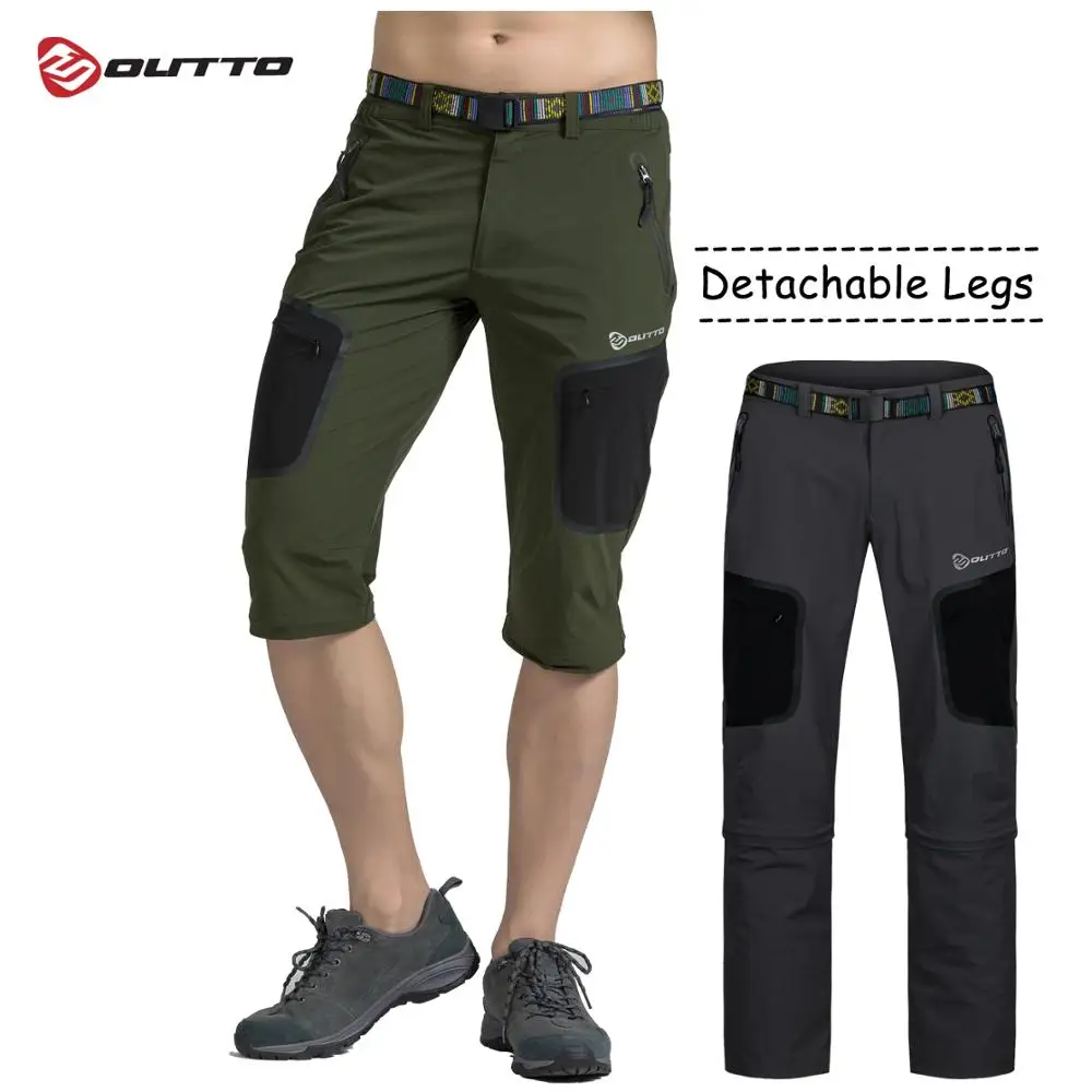 Outto Men's Detachable Cycling Pants Breathable Loose Outdoor Sports