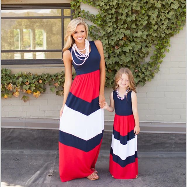 mother daughter long dresses