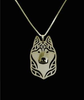 

best gift Hollow Pet Pendant Siberian Husky Necklace for women fashion christmas gift for friend charm cute animal necklace
