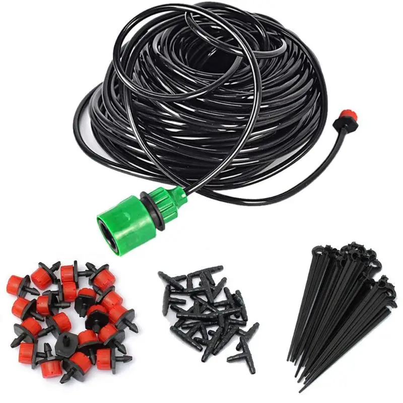 

5m 15m 25m DIY Drip Irrigation System Automatic Self Watering Garden Hose Micro Drip Garden Watering System with Drippers