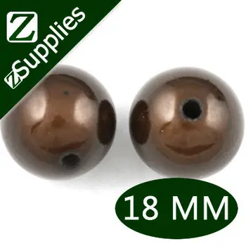 

B18I117011 High Quality Round Jewelry Deep Coffee Miracle Beads, Plastic Perle Magique Acrylic Bead