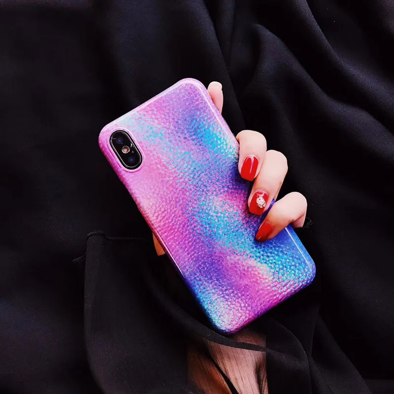 Luxury Soft Gradient Color Phone Cases For iphoneX 8 8plus 7 7plus 6 6s