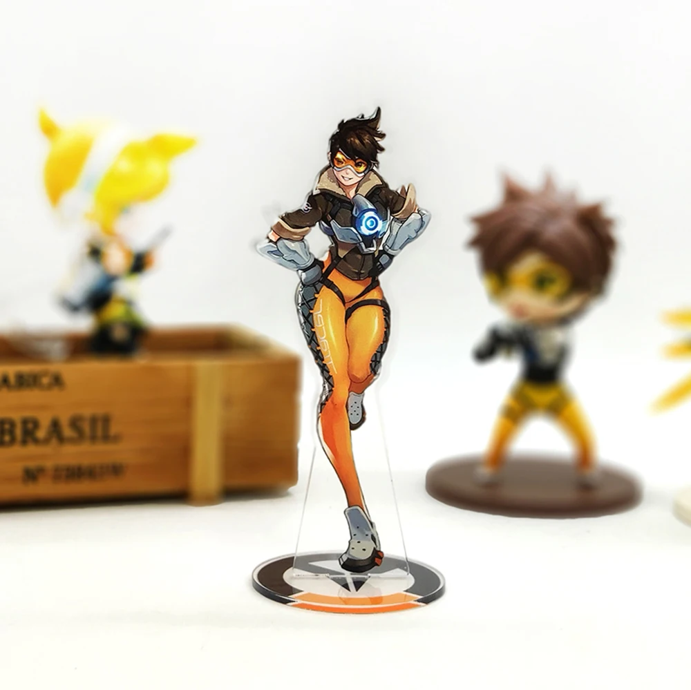 Love Thank You OW watch Tracer фигурка на акриловой подставке, модель, держатель для торта, аниме, милые сексуальные герои игр