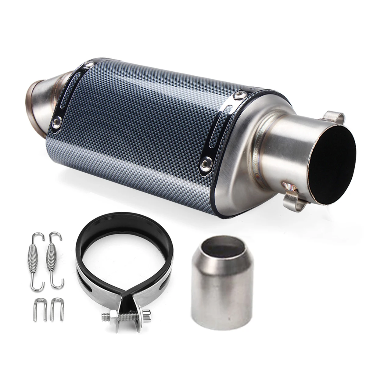 Universal motocicleta Akrapovic Escape silenciador sistema Racing Escape Echappement Moto para Yamaha Kawasaki pequeño ninja Z250