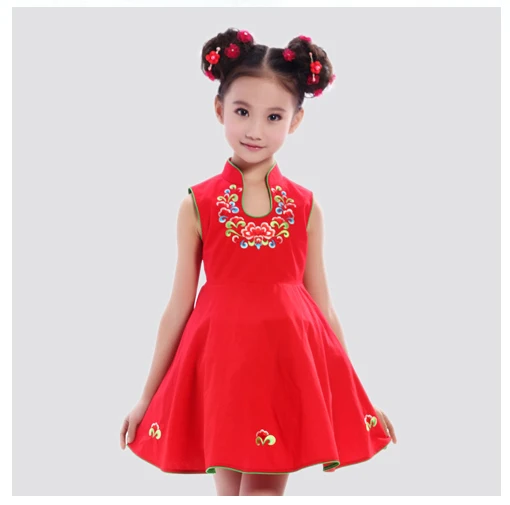 cheongsam kid dress