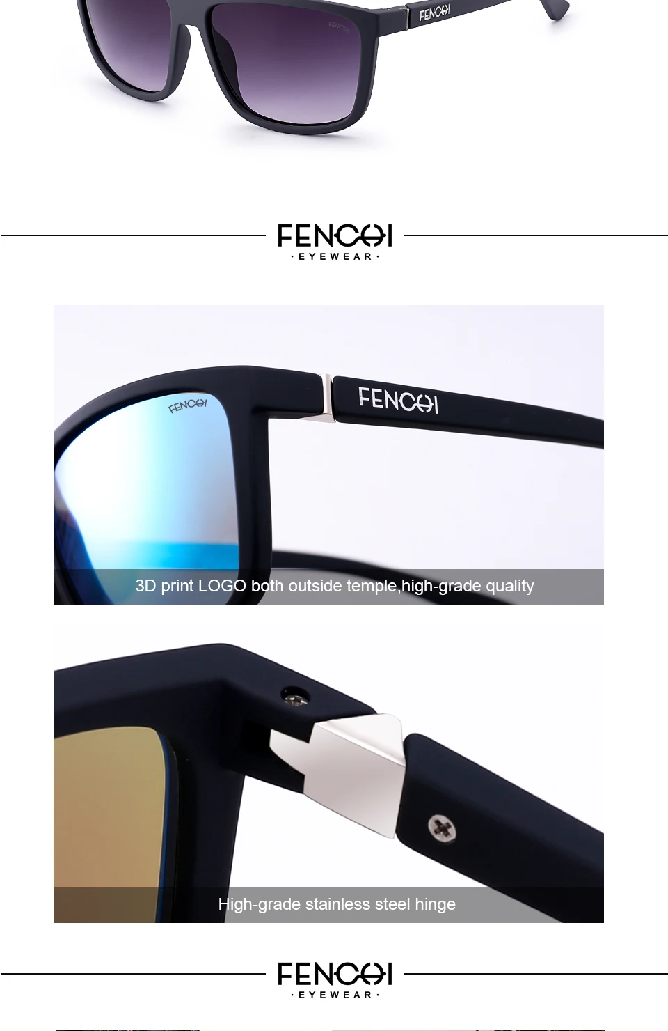 2019 Новые Мужские солнечные очки для вождения солнцезащитные очки с оправой из поликарбоната