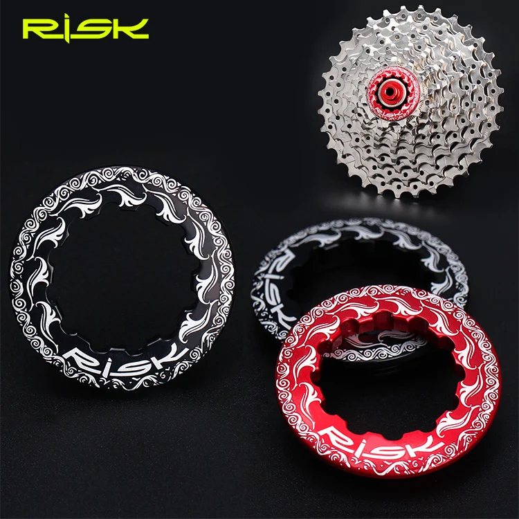 

RISK Aluminum Alloy 11T Flywheel Cover For Mountain Road Bike 2 Colors MTB Bicycle CNC Lock Ring Cog Flywheel Cap