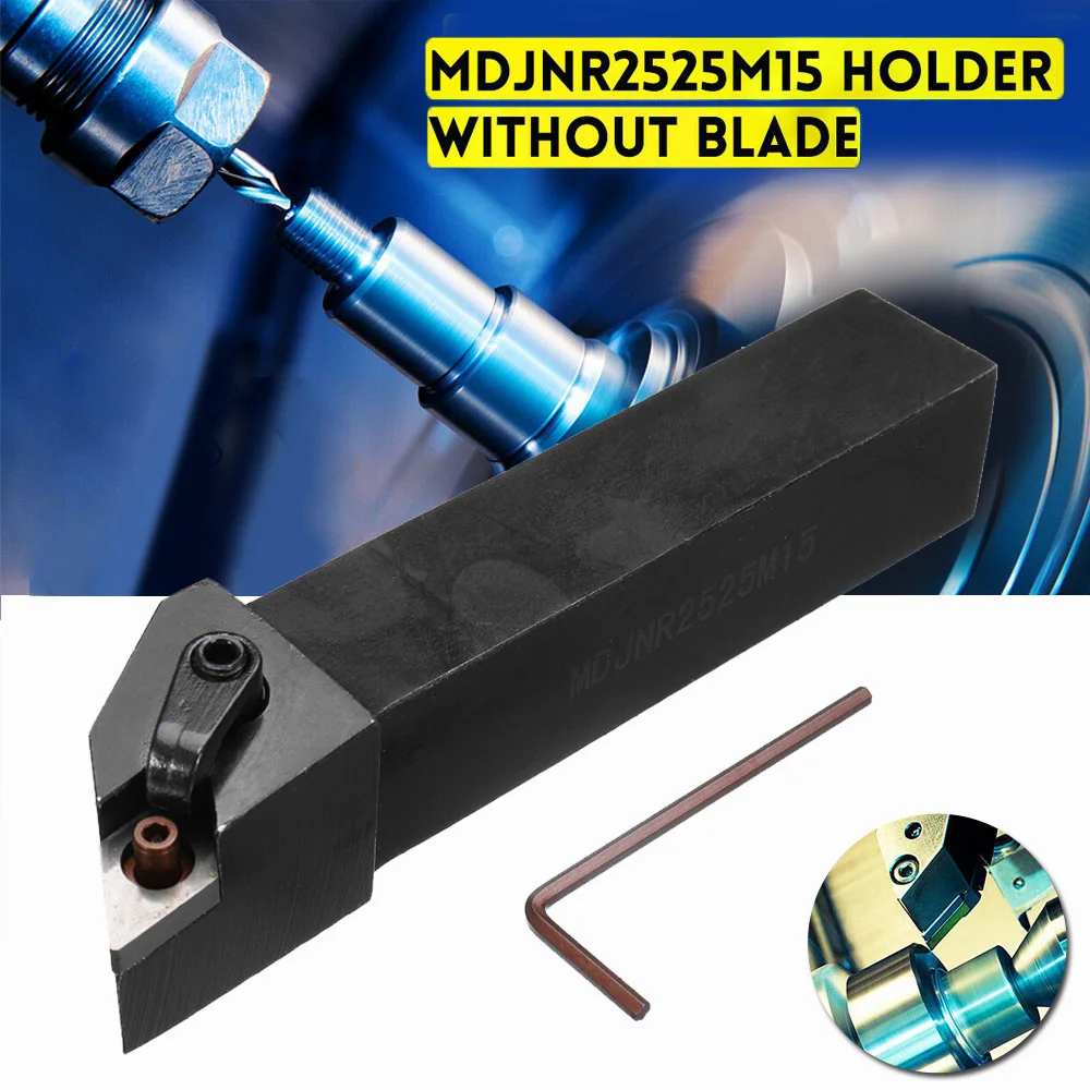 

25x150MM Turning Tool Holder Lathe MDJNR2525M15 Metalwork Tool Boring Bar Alloy Steel DNMG1506 Equipment Portable