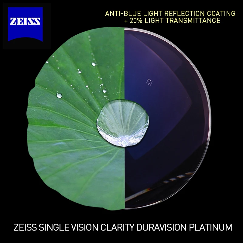 ZEISS Dura Vision Platinum прозрачные линзы 1,56 1,61 1,67 1,74 с высоким индексом диоптрические очки линзы 1 пара(требуется рецепт