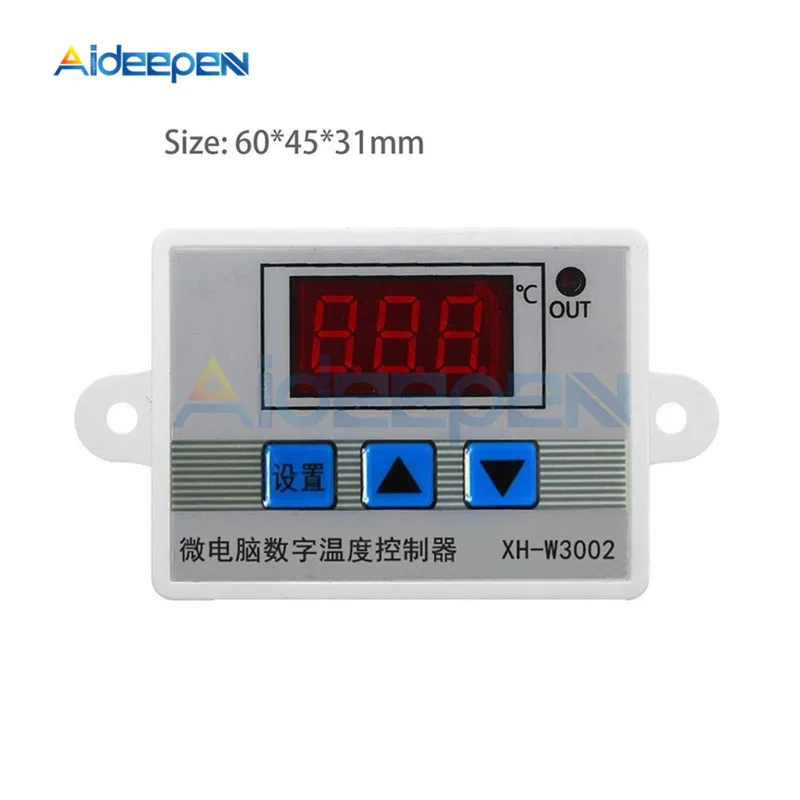 DC 12 В 24 220 W3001 W3002 светодиодный термостат с цифровым контролем температуры