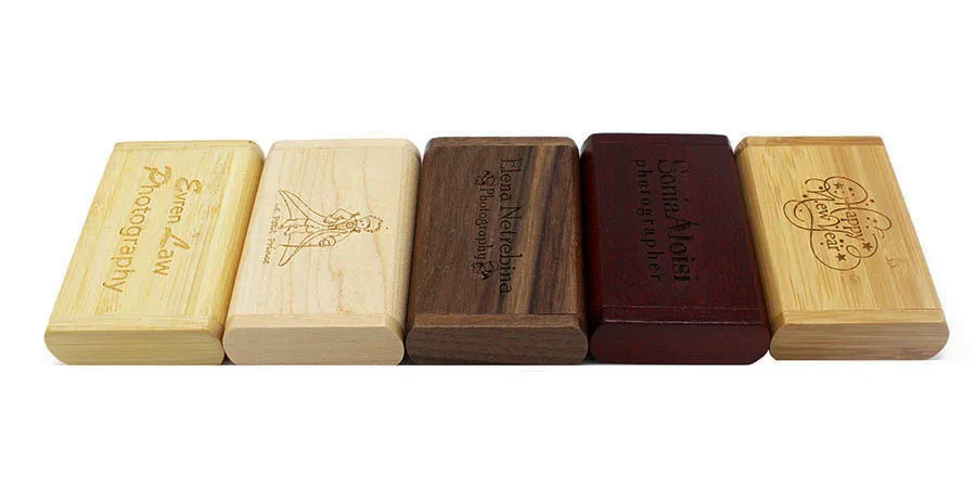 TEXT ME engrave Walunt wood Maple wood wooden+box LOGO print usb flash drive usb2.0 4GB 8GB 16GB 32GB 64GB photography gift