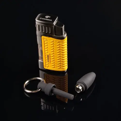 Cohiba Dual Torch Flame Classic EDC Cigar Cigarette Lighter W/ Cigar